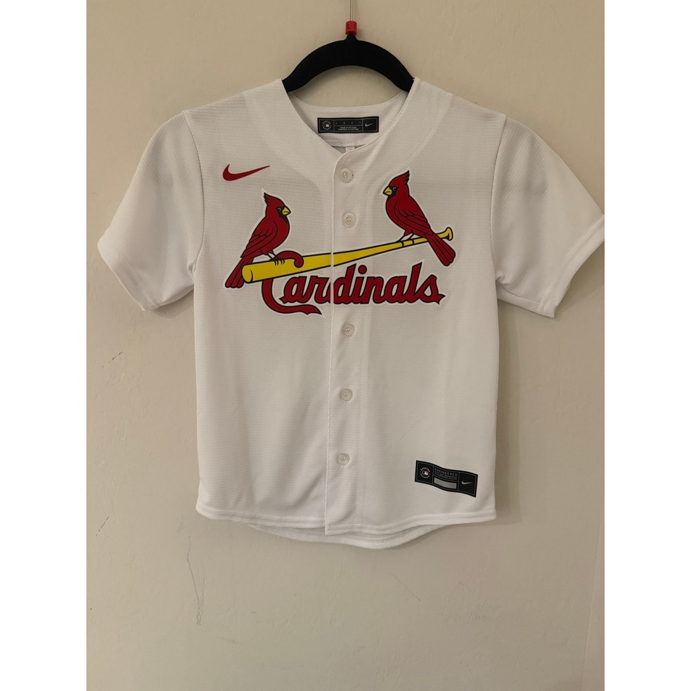 Nike Kids St Louis Cardinals Paul Goldschmidt Jersey White Size Large (7A) NWT